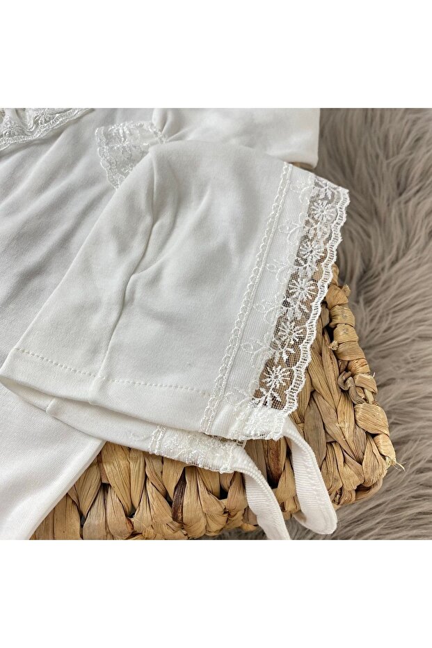 Dantel Detaylı Üçlü Set - 4