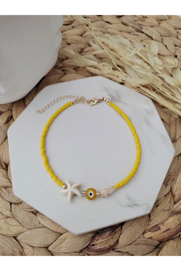 Sarı Deniz Kabuklu Halhal - 2