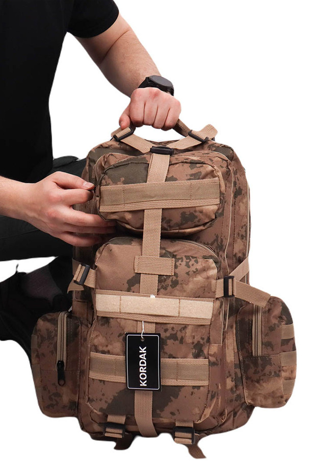 42 Lt Tactical Backpack with Velcro Side Pockets - Functional Outdoor Bag
