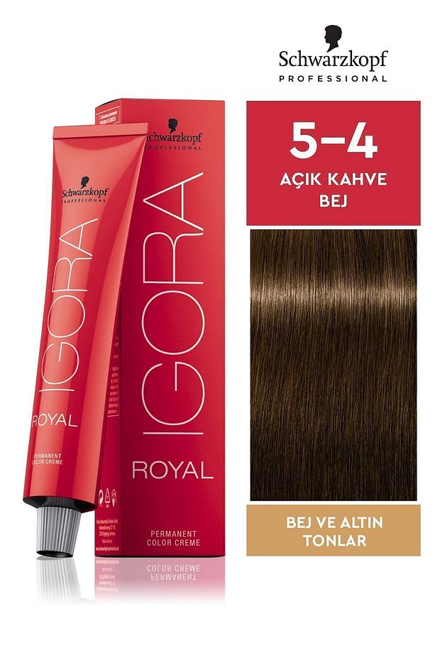 Royal 5-4 Açık Kahve-bej Süper Saç Boyası 60 Ml - 1