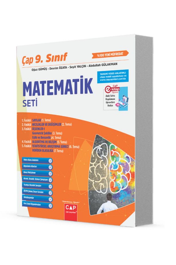 Çap 9. Sınıf Anadolu Matematik Fasikül Konu Anlatımlı Seti - 1