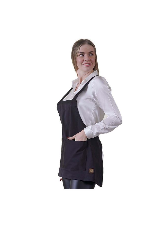 Lacivert Çift Cepli Basic Çok Amaçlı Önlük Apron Şef Barista Ressam İşçi  Mutfak Önlüğü - 4