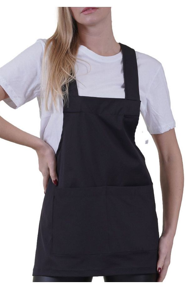 Lacivert Çift Cepli Basic Çok Amaçlı Önlük Apron Şef Barista Ressam İşçi  Mutfak Önlüğü - 1