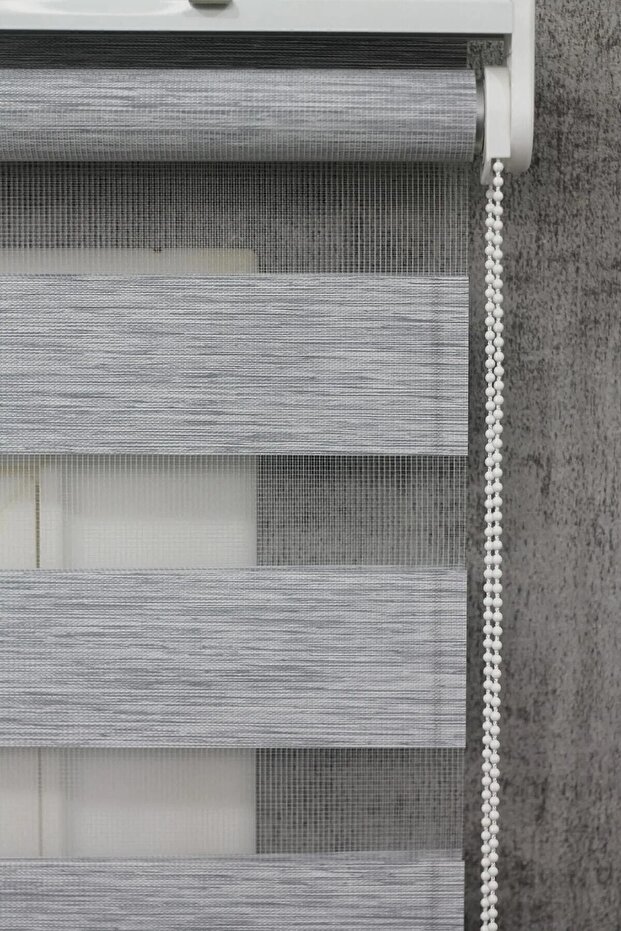 Gri Bambu Zebra Perde - 4