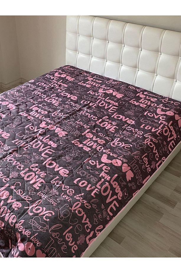 Kapitoneli Tek Kişilik Çok Amaçlı Örtü (PİKE) - 160x230 Cm Pike Yatak Örtüsü - Çift Taraflı Kullanım - 5