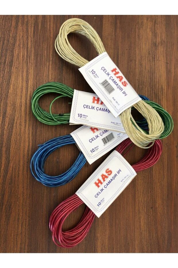 Çelik Çamaşır Ipi 10 Metre 3 Adet - 2