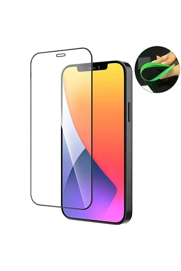 واقي شاشة لهاتف آيفون 12 برو ماكس 9D بتغطية كاملة من السيراميك غير قابل للكسر - 8