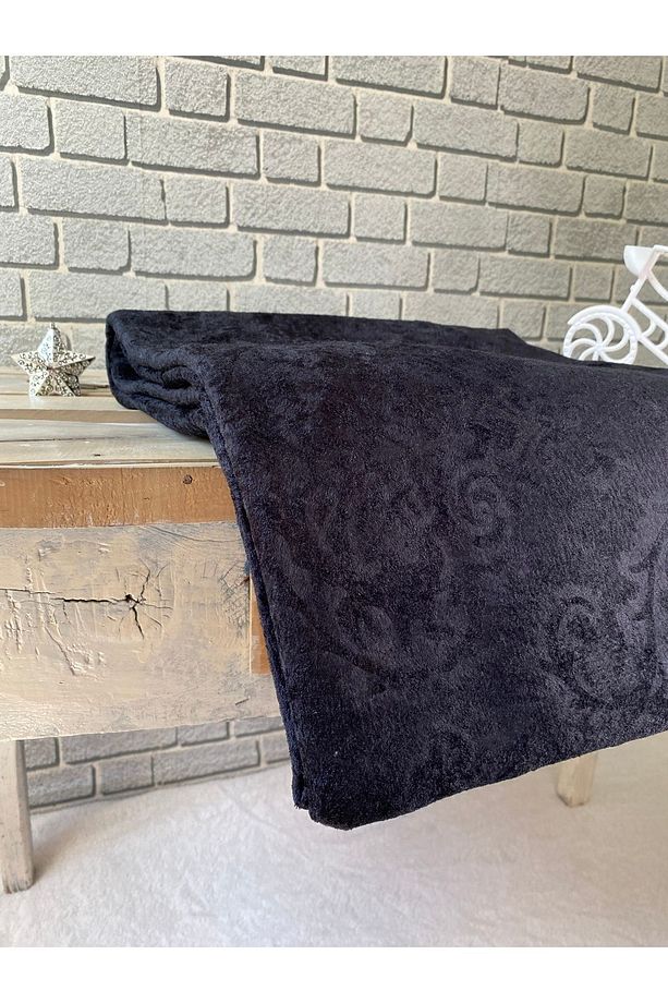 Damask Süngerli Koltuk Örtüsü Siyah Çekyat Örtüsü Kanepe Örtüsü - 2