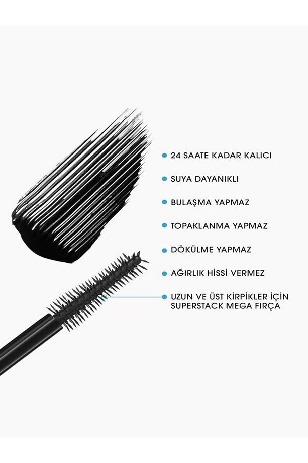 M·a·cstack Waterproof Suya Dayanıklı Maskara - Black Stack - 12ml - 4