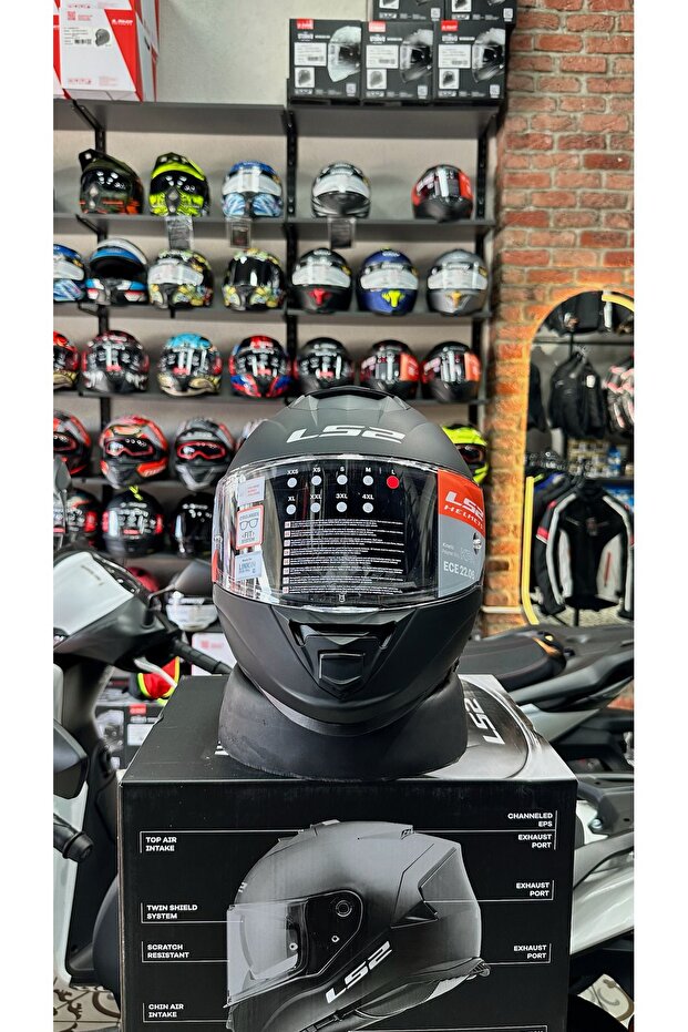 STORM 2 MAT SİYAH KASK - 4