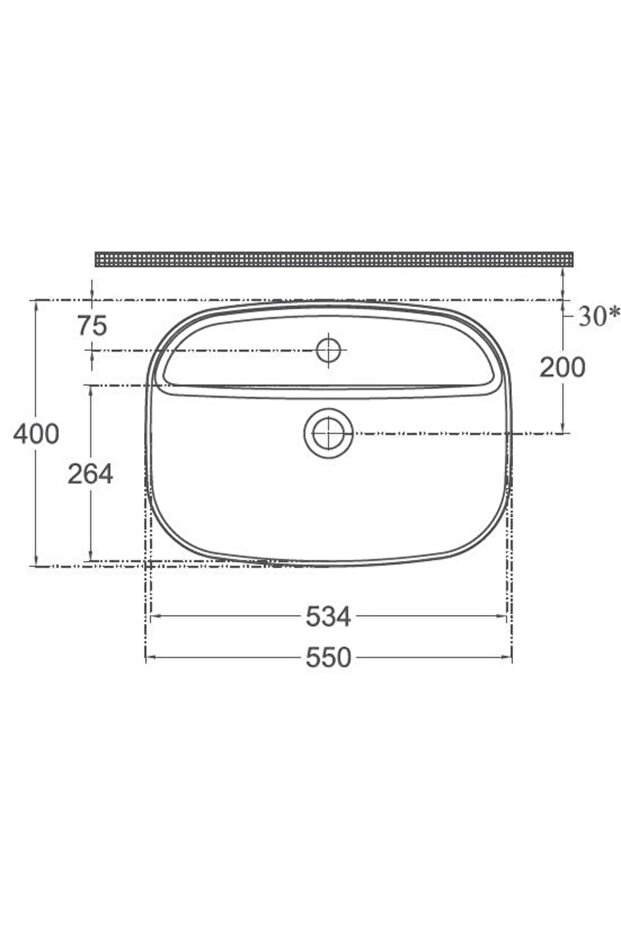 Isvea Infinity Inset Lavabo 55 cm - 2