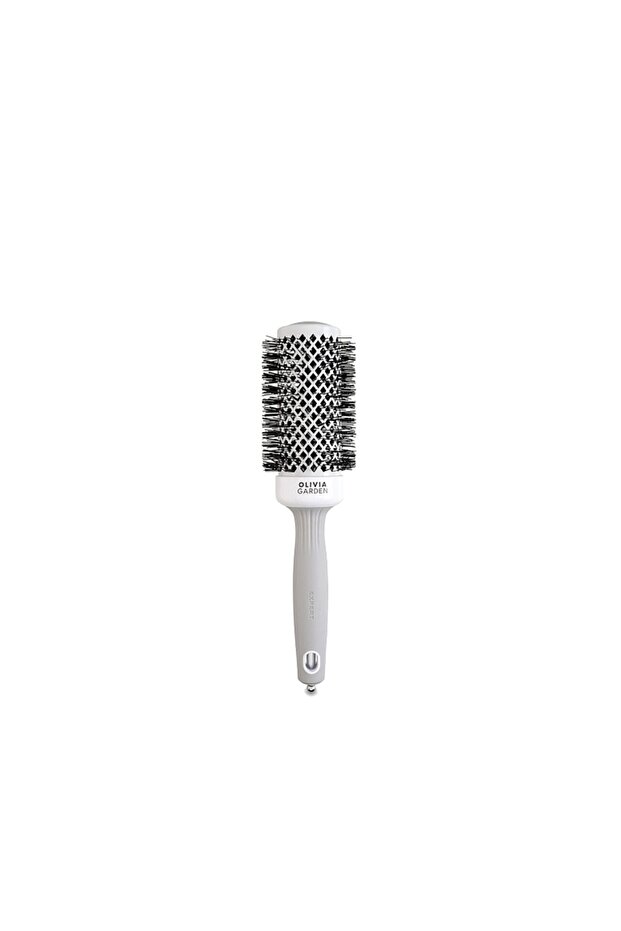 Expert Blowout Shine Hair Brush White and Gray 45
