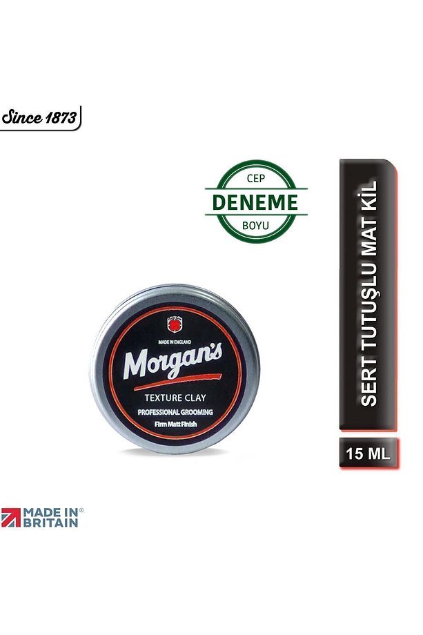 Morgan's Texture Clay Firm Matt Finish - Doku Veren Sert Saç Kili 15 ml (DENEME CEP BOY) - 1