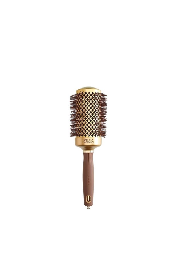 Expert Blowout Shine Wavy Bristles Hair Brush Gold and Brown 55