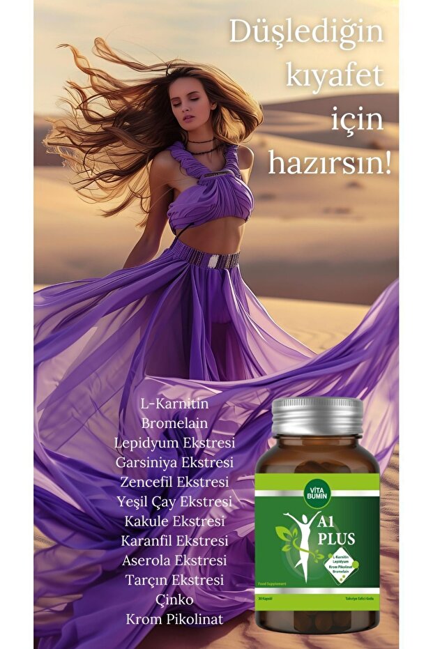 A1 Plus L-carnitine Lepidium Bitkisel 30 Kapsül 3 Adet - 4