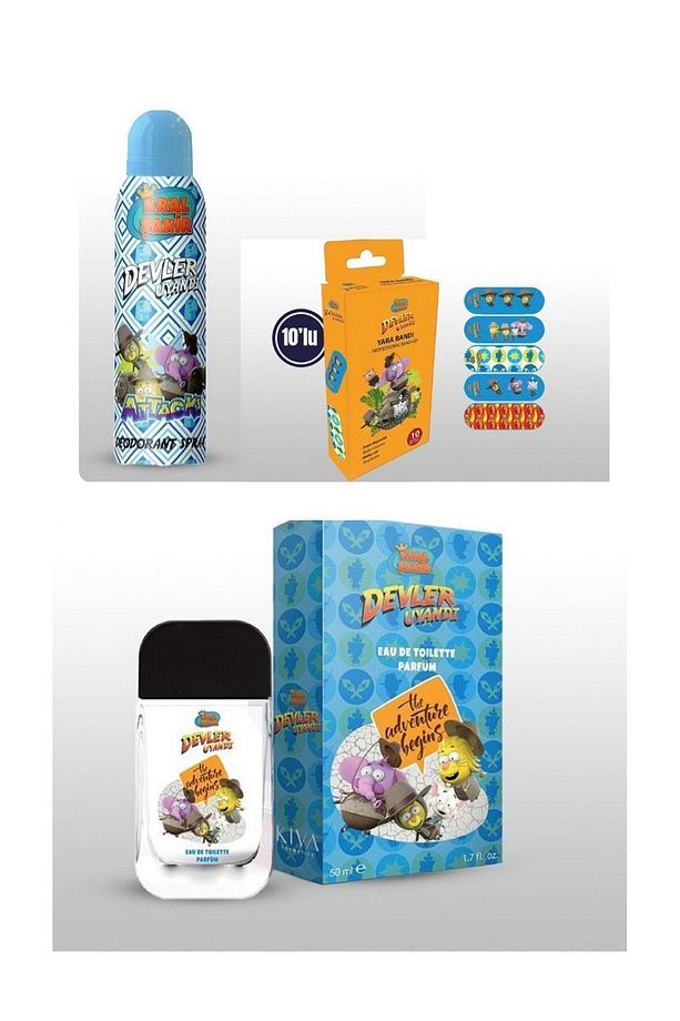 Kral Şakir 3'lü Set (50 ml Parfüm-150 ml Deodorant-10'lu Yara Bandı) - 1