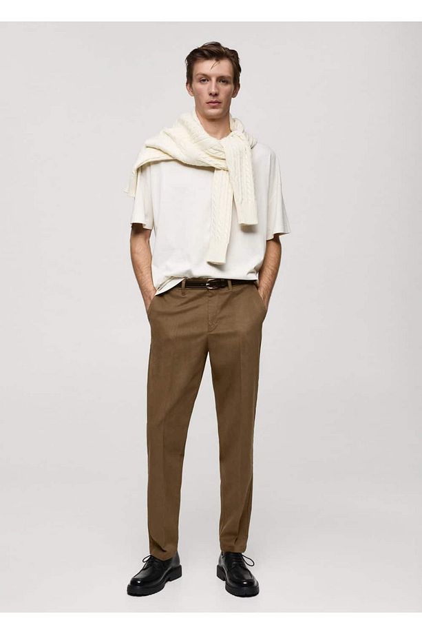 Regular fit pamuklu pantolon - 2