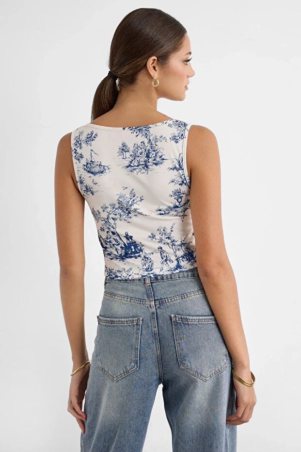 Patterned Tank Top - 6