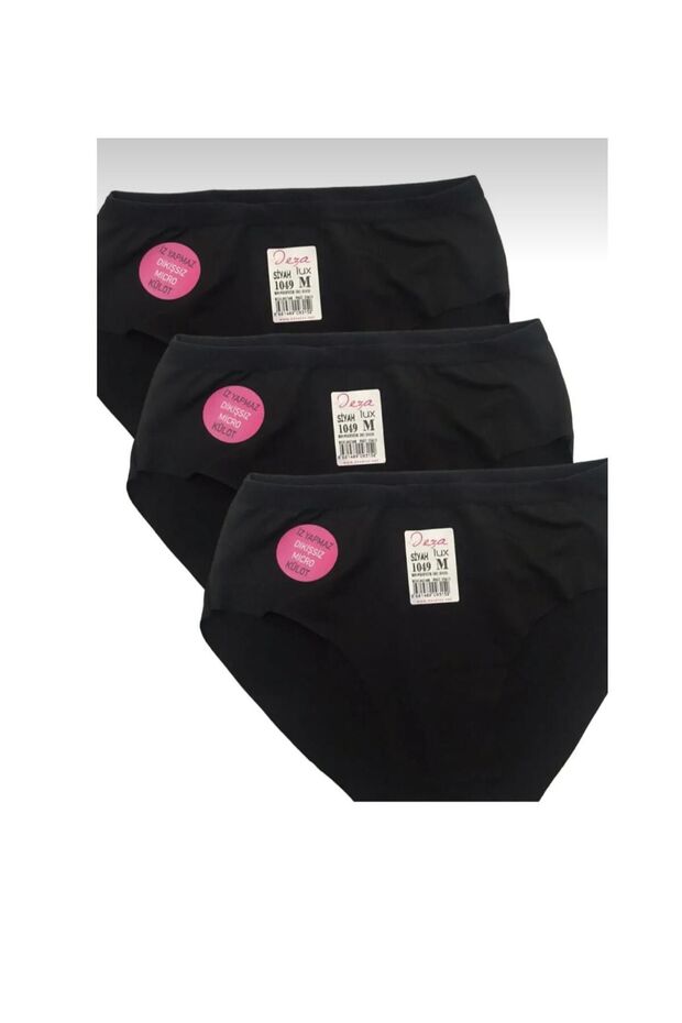 3-Pack Women's Laser-Cut, Non-Marking Panties with Elastic Waistband (3 Pieces)