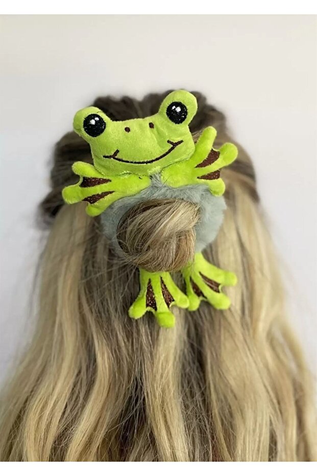 مشبك قطيفة على شكل ضفدع - 2