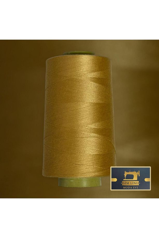 Bobin Dikiş İpliği Sarı/Kehribar Sarı (5000 Metre/120 No) Yüksek Kalite 1.Sınıf Ürün - 1