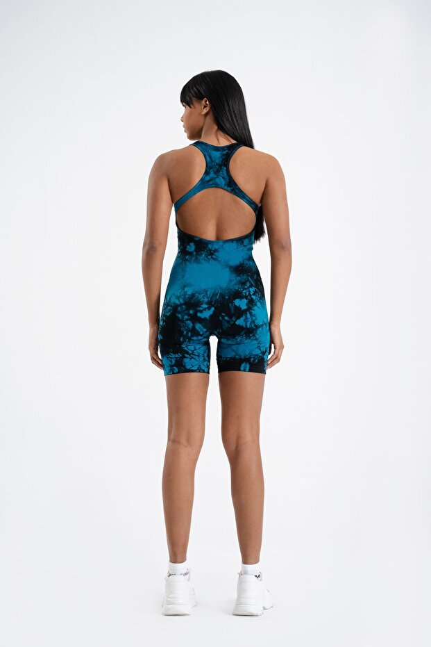 Dikişsiz Seamless Batik Tulum Şort - 8