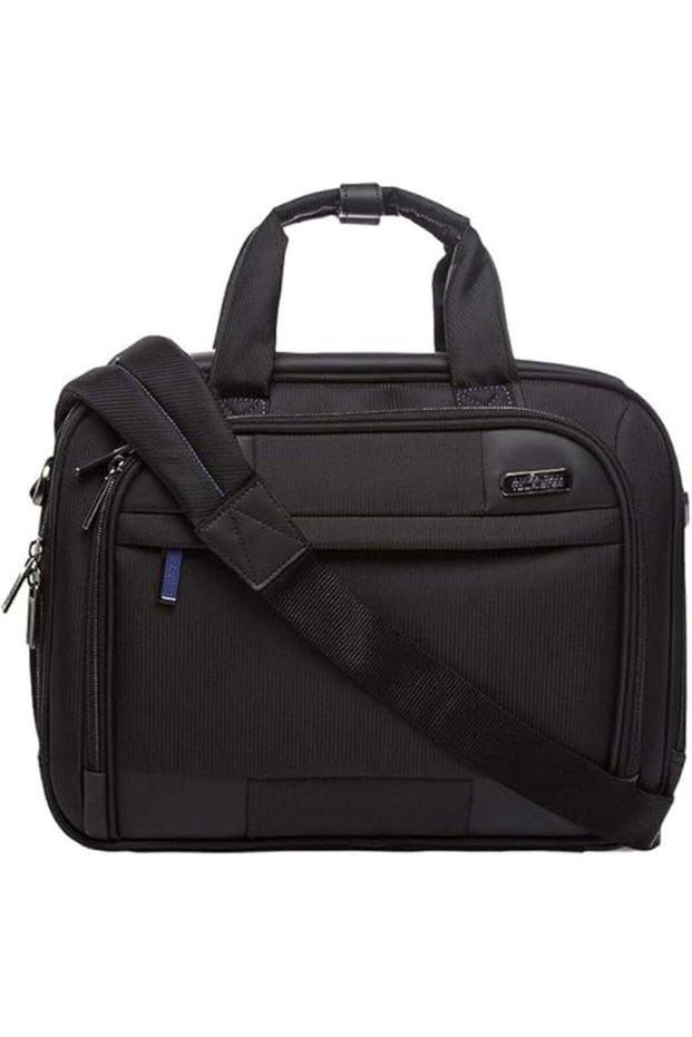 Merit 15.6 Inch Laptop Briefcase Polyester Black Smart Sleeve