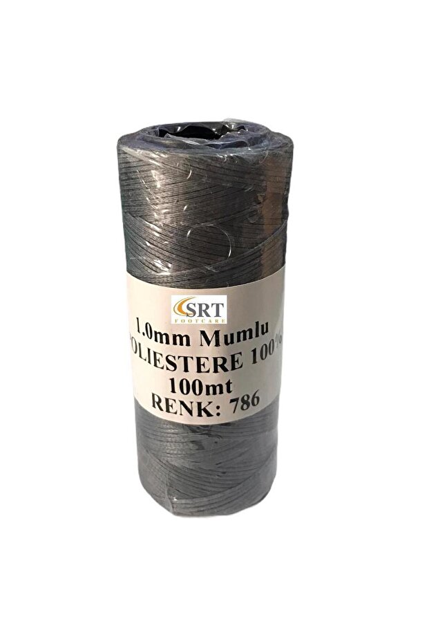 Waxed Thread for Leather Hand Sewing 1 mm Gray 786 100Mt (Leathercraft, Leather Hobby)