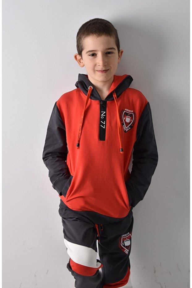 Boy's Printed Tracksuit Set