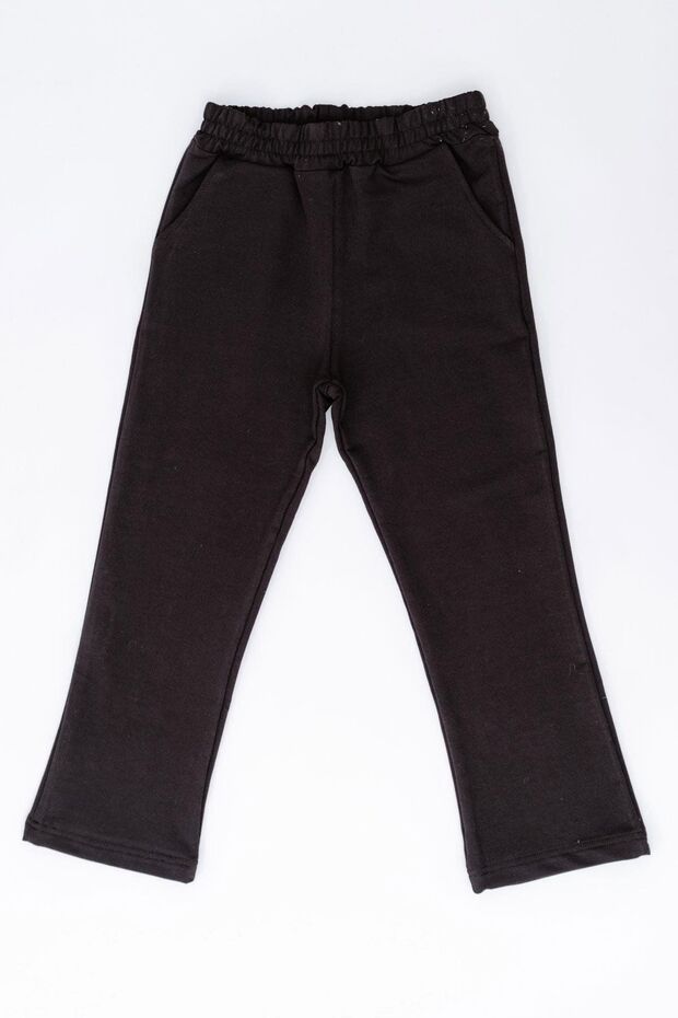 Girl's Flare Leg Sweatpants 761 Black