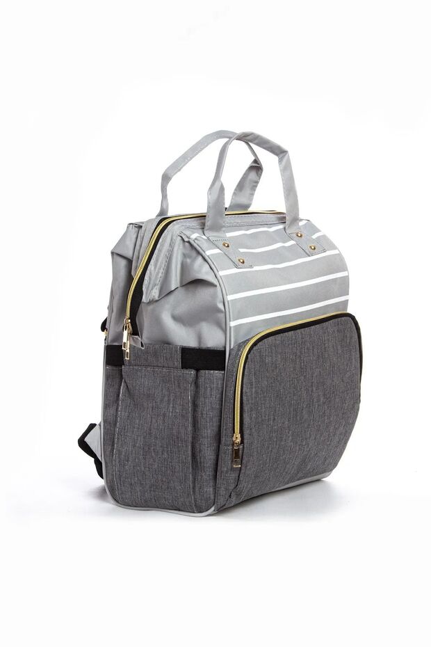 Mother Baby Care Backpack with Bottle Thermos and Liquid-Proof Hanger - 1