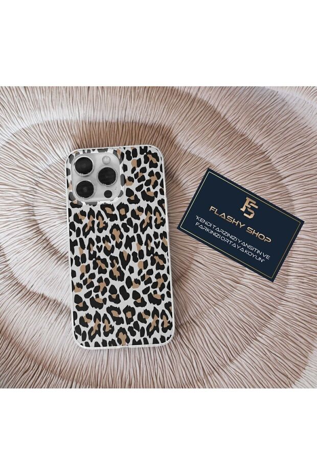 Xiaomi Mi 11 Lite Compatible Leopard Pattern Transparent Case - 1