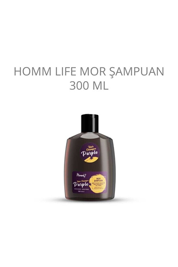 Canlı Renkler Ve Parlak Saçlar Için: Homm Lıfe Mor Şampuan (300 ML) - 1