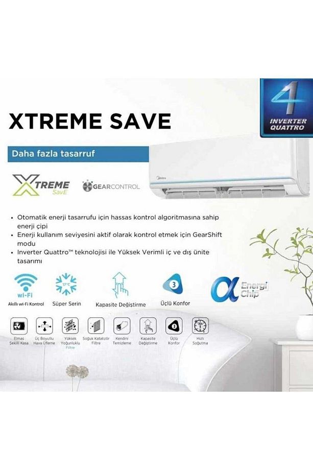 Xtreme Save 12000 Btu Duvar Tipi Klima (MONTAJ DAHİL DEĞİLDİR) - 3