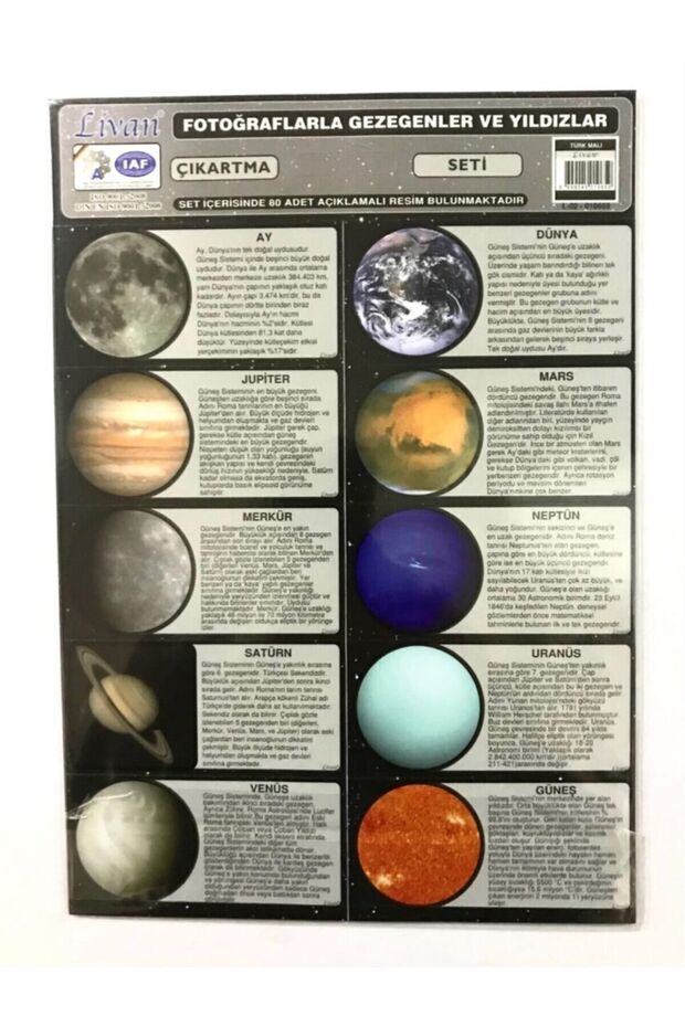 Planets And Stars Stickers Set With Photos 2 Pieces