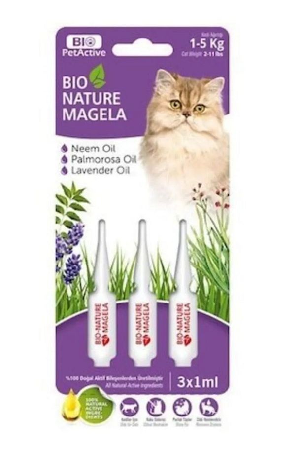 Bio Nature Magela Kedi Pire - Bit Damla 1-5 Kg 3x5 Ml - 1