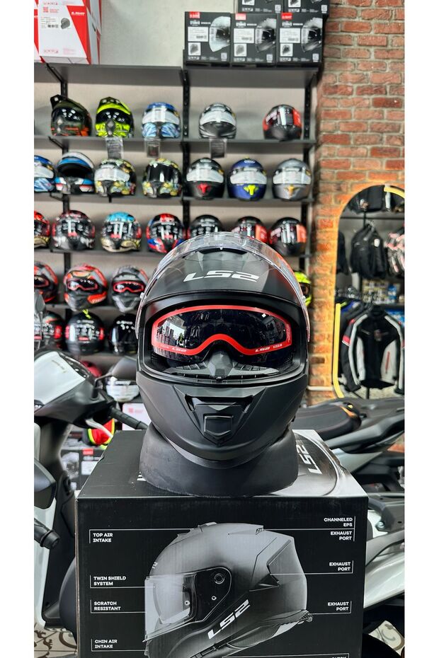 STORM 2 MAT SİYAH KASK - 2