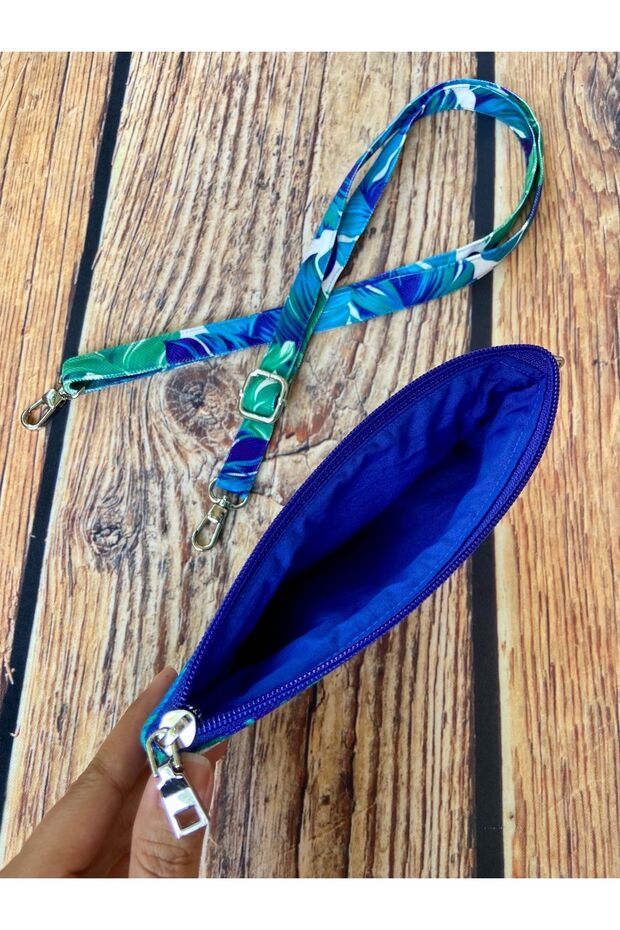 حقيبة الهاتف - محفظة بنمط أوراق الشجر - 3