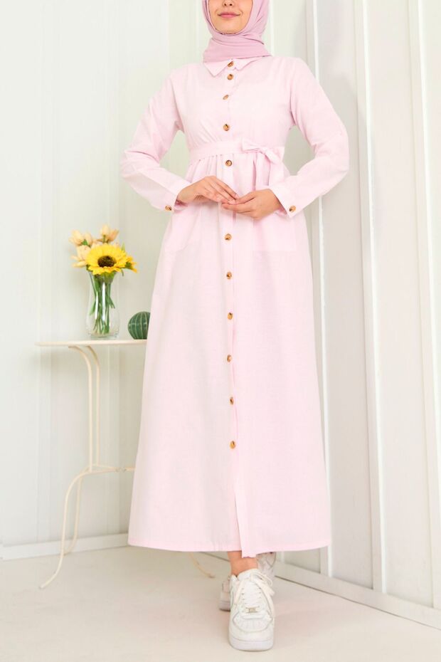 11425-POWDER Rochie - 2