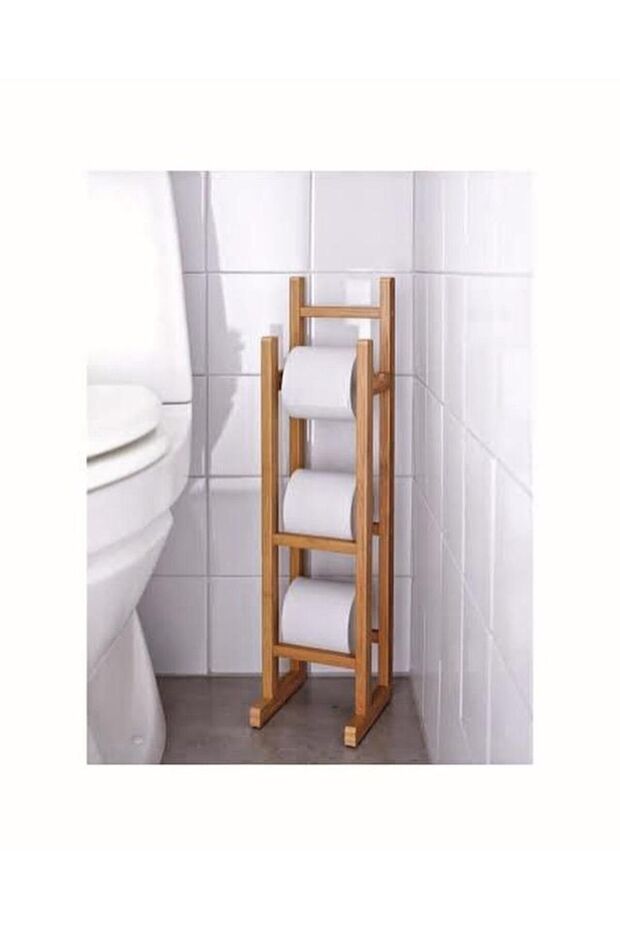 MİEN Bamboo Toilet Paper Holder