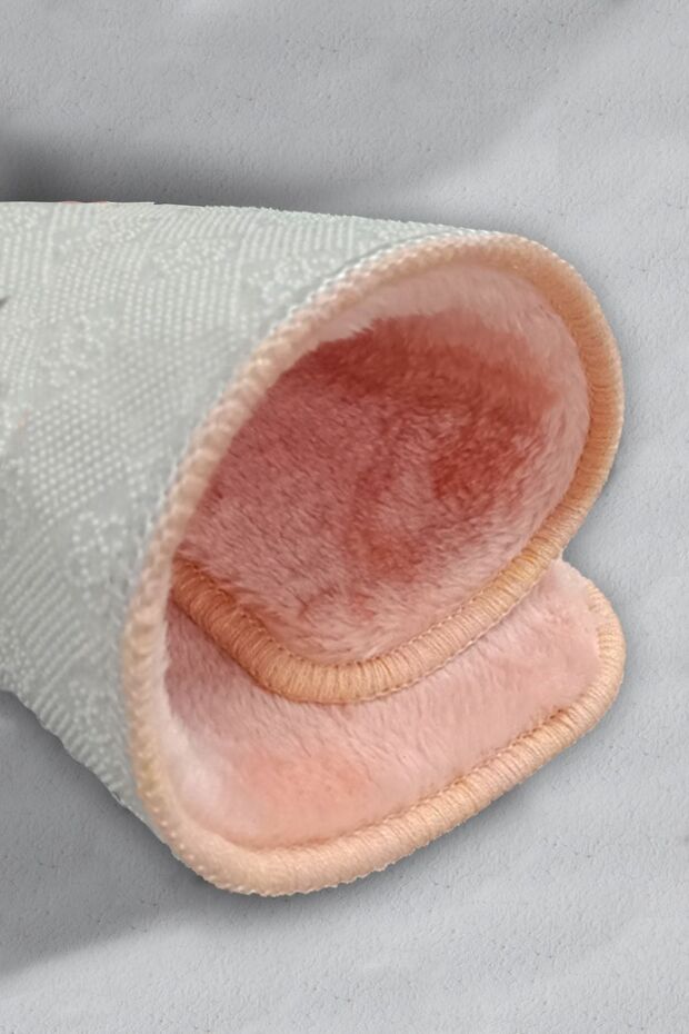 Plush Pembe Banyo Halısı 2'li Set Tpmk - 2