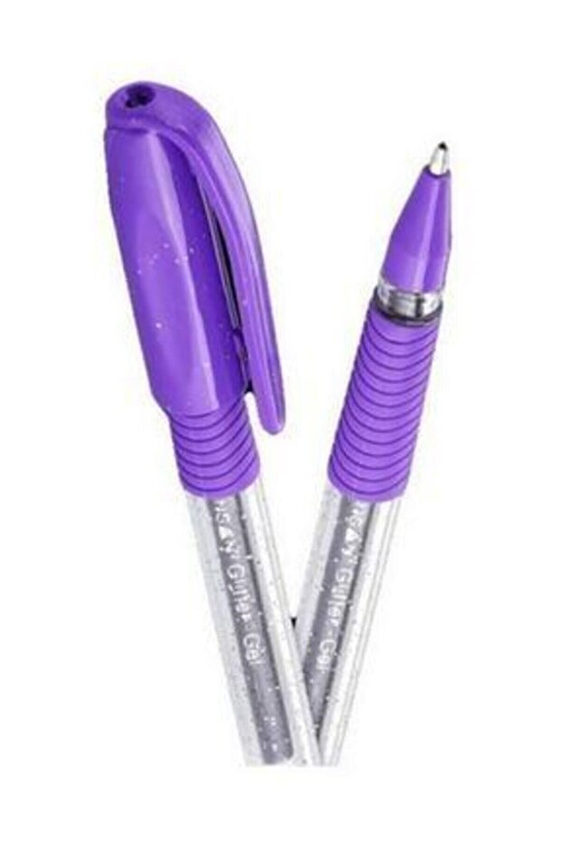Glittery Gel Ballpoint Glittery 1.0 mm Purple (12 Pack)