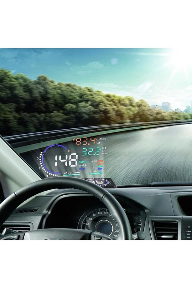 A8 Hud Hayalet Gösterge Obd Yansıtma Ekranı Head Up Display - 3