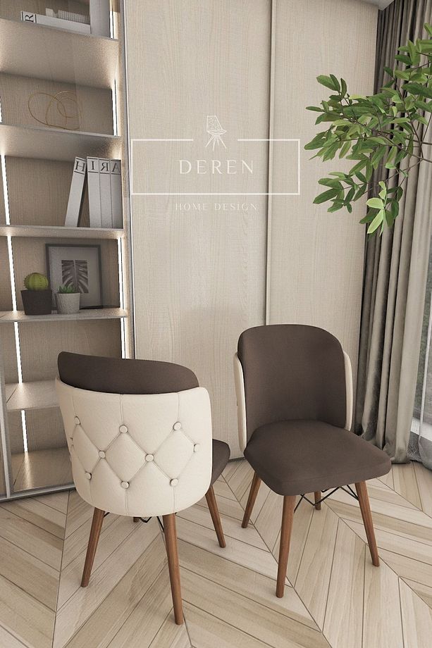 Anka Serisi, 80x132 Açılabilir Mdf Mutfak Ve Yemek Masası Takımı + 6 Adet Sandalye - 2