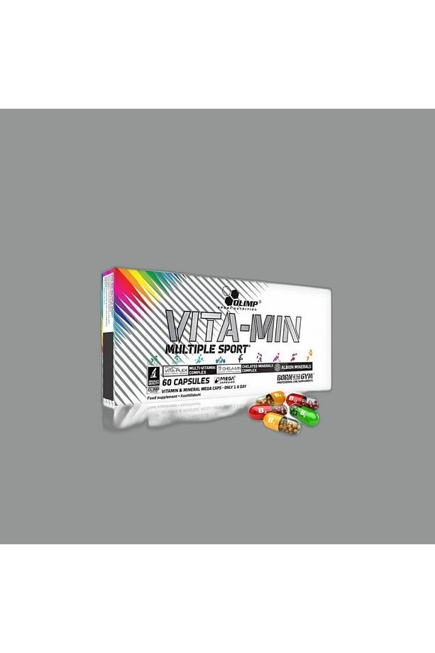 Vita-min Multiple Sport 60 Kapsül A B1 B2 B12 B3 B5 B6 Biotin Bakır Çinko Demir Iyot Kalsiyum - 4