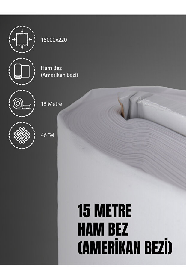 100% Cotton 46 Thread American Cloth Raw Cloth Punch Fabric - White 1500X220 cm