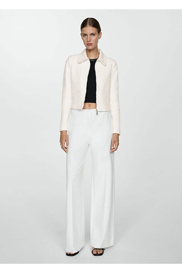 Dokulu pamuklu ceket - 5