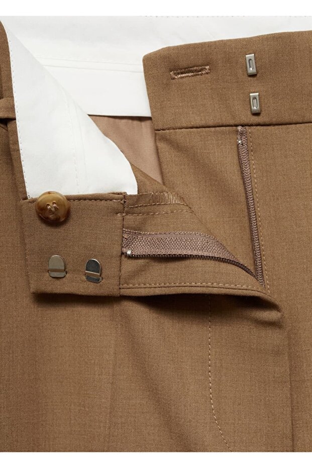 Pilili kumaş pantolonu - 8