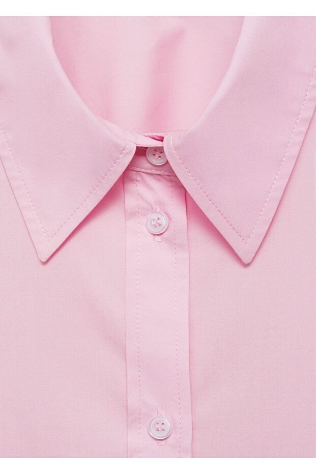 Kontrastlı Oversize Gömlek - 6