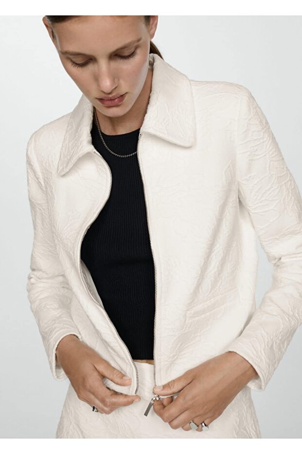 Dokulu pamuklu ceket - 1